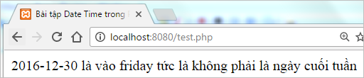 Bài tập Date Time trong PHP | Bài tập PHP có giải