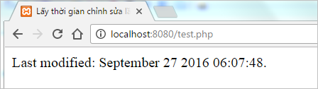 Lấy thời gian chỉnh sửa lần cuối cùng của trang hiện tại | Bài tập PHP có giải