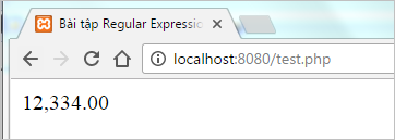 Bài tập Regular Expression trong PHP | Bài tập PHP có giải