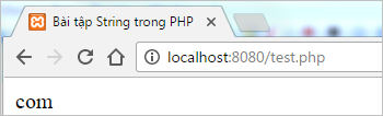Bài tập String trong PHP | Bài tập PHP có giải
