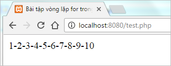 Bài tập vòng lặp for trong PHP (Phần 2) | Bài tập PHP có giải