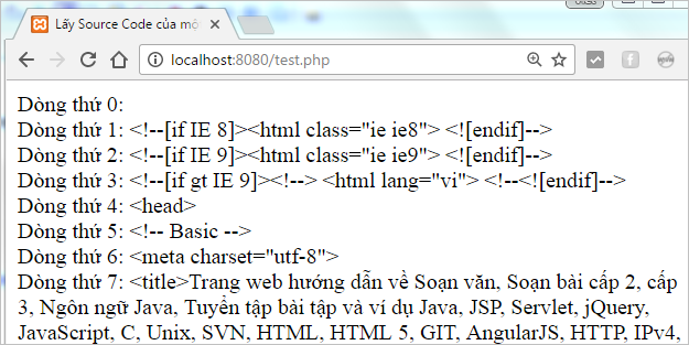 Lấy Source Code của một trang web trong PHP | Bài tập PHP có giải