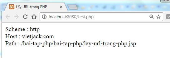 Lấy URL trong PHP | Bài tập PHP có giải