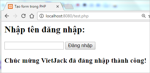 Tạo form trong PHP | Bài tập PHP có giải