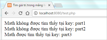 Tìm giá trị trong mảng liên hợp PHP | Bài tập PHP có giải