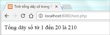 Tính tổng dãy số trong PHP | Bài tập PHP có giải