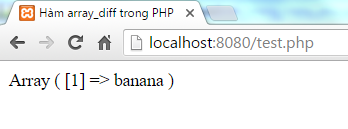 Hàm array_diff trong PHP