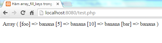 Hàm array_fill_keys trong PHP