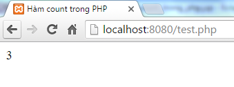 Hàm count trong PHP